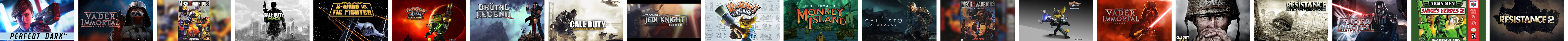 Game titles marquee